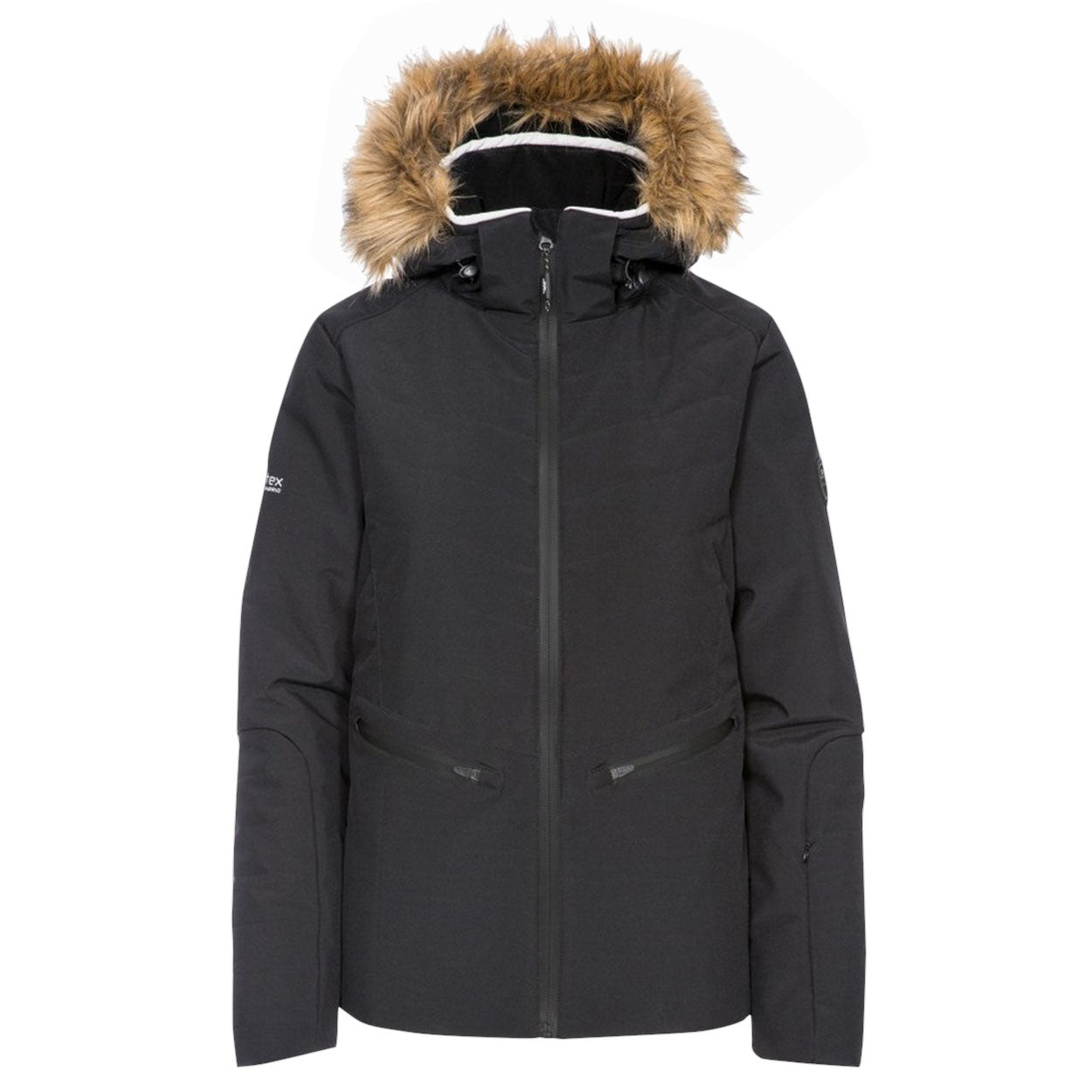 Black - Front - Trespass Womens-Ladies Poise Waterproof Ski Jacket