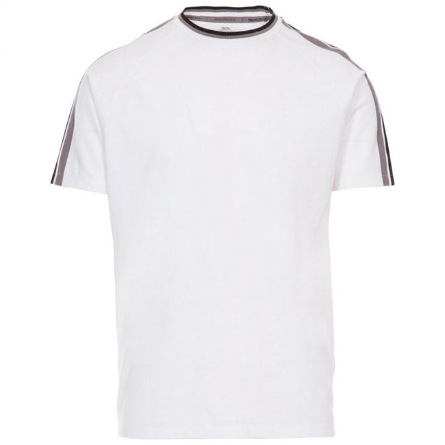 White - Front - Trespass Mens Tipping Tee T-Shirt