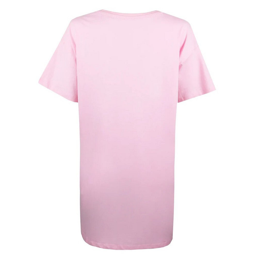 Light Pink-White - Back - The Aristocats Womens-Ladies Nap Queen Nightie