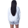 White-Black - Back - Peanuts Womens-Ladies Snoopy & Woodstock Short Pyjama Set