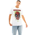 White - Side - Deadpool Mens Toxic Melt T-Shirt