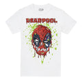 White - Front - Deadpool Mens Toxic Melt T-Shirt