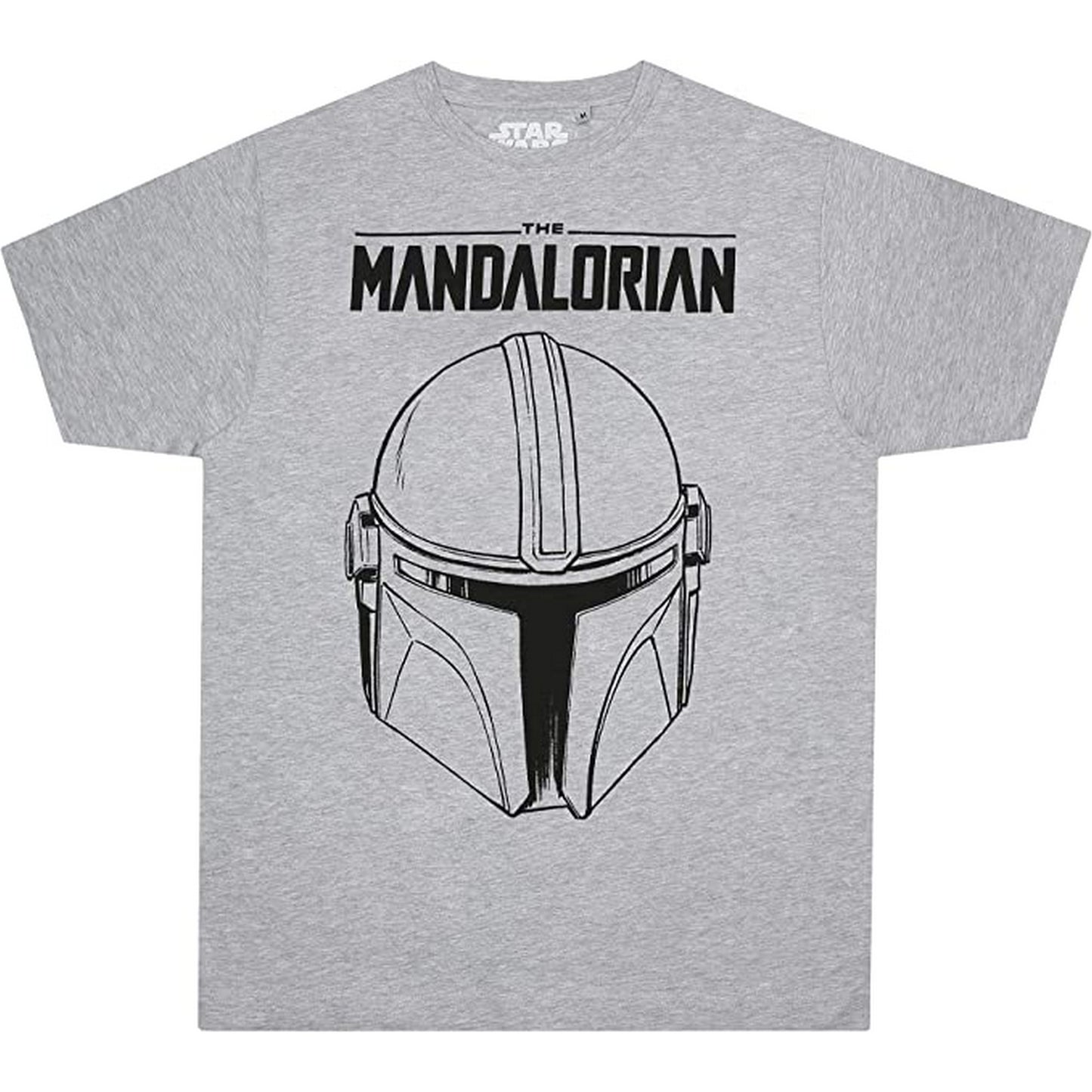 Grey-Black - Side - Star Wars: The Mandalorian Mens Armour Pyjama Set