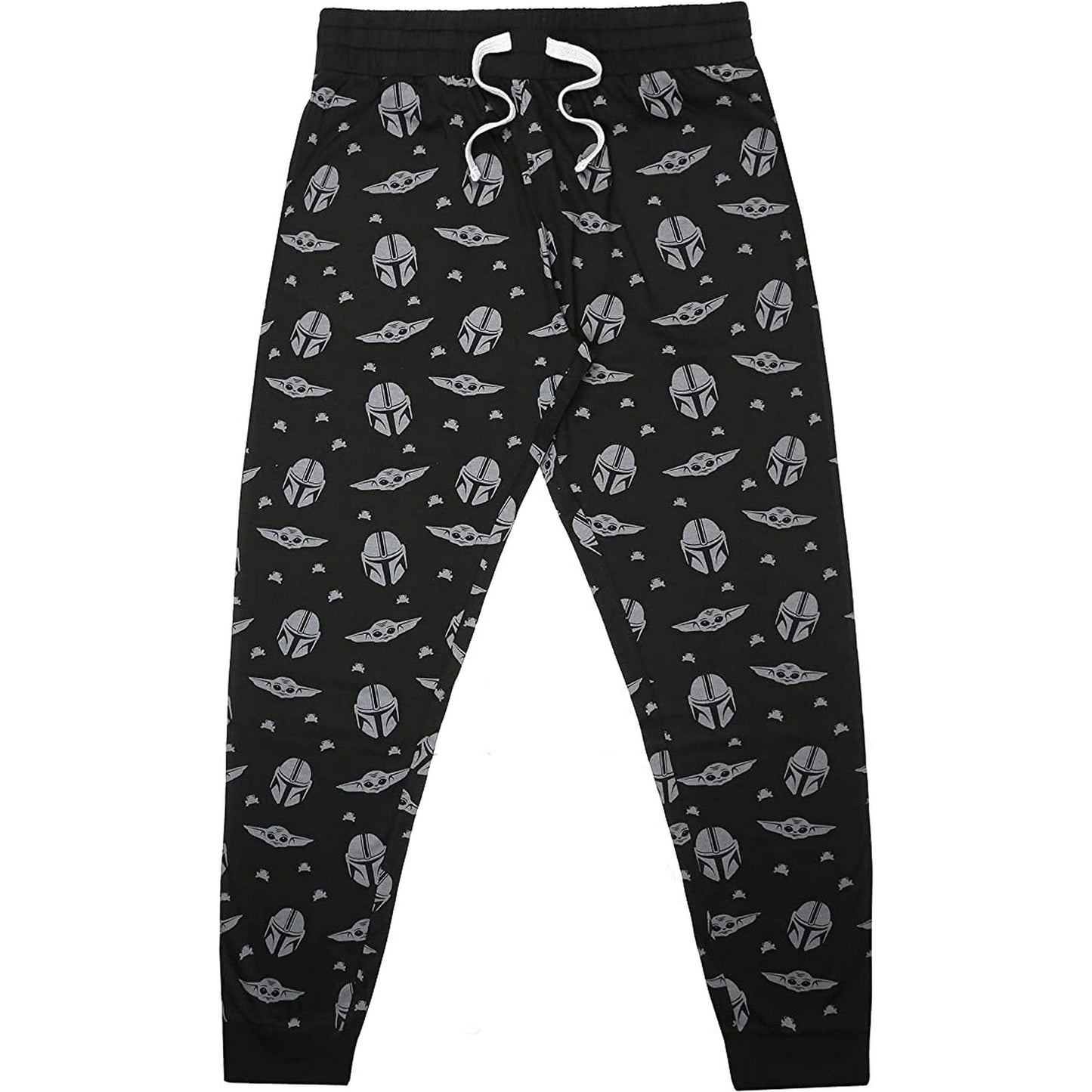 Grey-Black - Pack Shot - Star Wars: The Mandalorian Mens Armour Pyjama Set