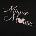 Black-Pink - Pack Shot - Disney Womens-Ladies Minnie Mouse Script Long-Sleeved Long Pyjama Set