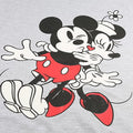 Grey-Black-Red - Pack Shot - Disney Womens-Ladies Hugs Mickey & Minnie Mouse Long-Sleeved Long Pyjama Set