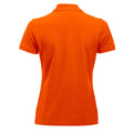 Visibility Orange - Back - Clique Womens-Ladies Manhattan Polo Shirt
