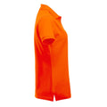 Visibility Orange - Side - Clique Womens-Ladies Manhattan Polo Shirt
