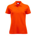 Visibility Orange - Front - Clique Womens-Ladies Manhattan Polo Shirt