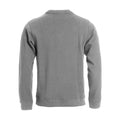 Grey - Back - Clique Unisex Adult Classic Melange Round Neck Sweatshirt