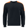 Black-Orange - Front - Projob Mens Fluorescent Sweatshirt