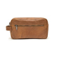 Cognac - Front - Harvest Monticello Leather Toiletry Bag
