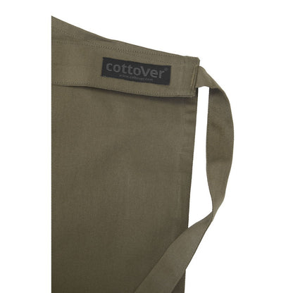 Dark Olive - Side - Cottover Twill Apron