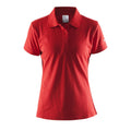 Bright Red - Front - Craft Womens-Ladies Classic Pique Polo Shirt