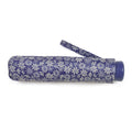 Blue - Back - Drizzles Womens-Ladies Daisies Compact Umbrella
