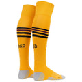 Yellow-Black-Claret Red - Back - SG Dynamo Dresden Childrens-Kids 22-23 Umbro Home Socks