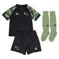 Black-Green - Front - Umbro Childrens-Kids 22-23 Derby County FC Away Kit