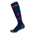 Blue-Red-Grey - Front - Umbro Unisex Adult 22-23 Linfield FC Away Socks