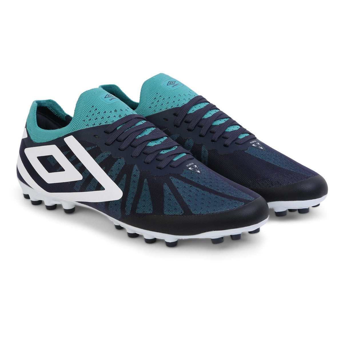 Navy Blazer-White-Latigo Bay - Front - Umbro Mens Velocita 6 Pro AG Football Boots