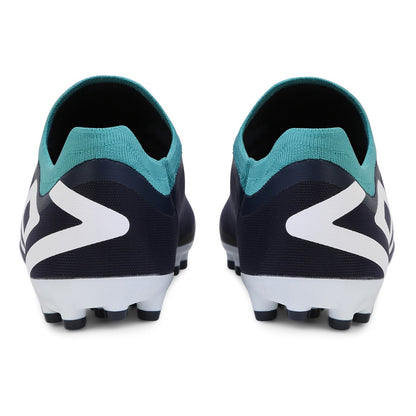 Navy Blazer-White-Latigo Bay - Back - Umbro Mens Velocita 6 Pro AG Football Boots