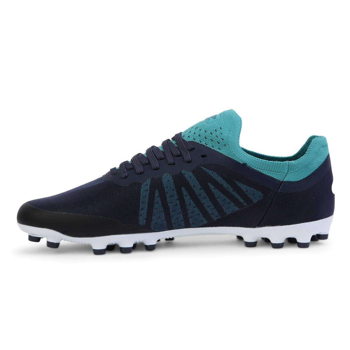 Navy Blazer-White-Latigo Bay - Pack Shot - Umbro Mens Velocita 6 Pro AG Football Boots
