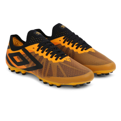 Saffron-Black - Front - Umbro Mens Velocita 6 Pro AG Football Boots