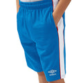 Blue - Pack Shot - Umbro Childrens-Kids Contrast Shorts