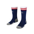 Navy-White-Red - Side - England Rugby Childrens-Kids 22-23 Umbro Mid Calf Home Socks