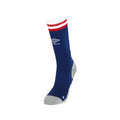 Navy-White-Red - Front - England Rugby Childrens-Kids 22-23 Umbro Mid Calf Home Socks