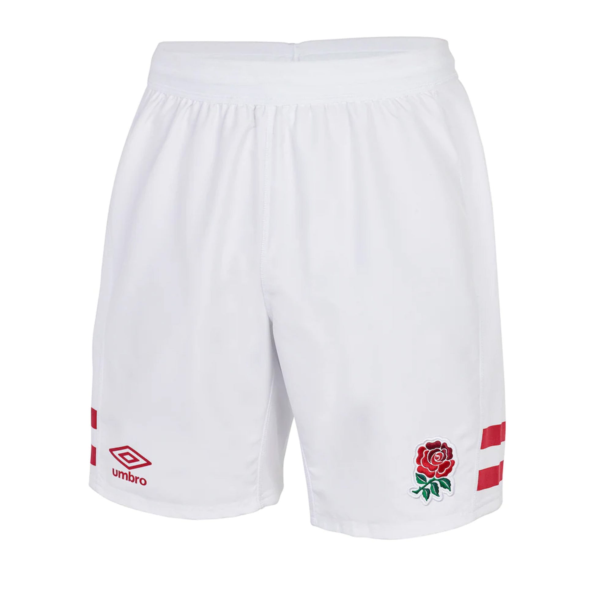 White - Front - England Rugby Womens-Ladies 22-23 World Cup Pro Umbro Home Shorts