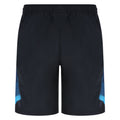 Black-Bachelor Button-Ensign Blue - Back - England Rugby Childrens-Kids 22-23 Umbro Gym Shorts