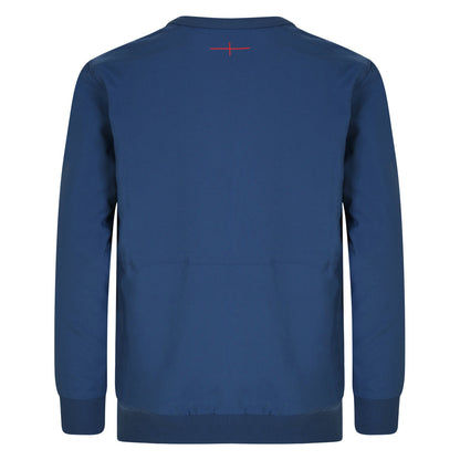Ensign Blue - Back - England Rugby Childrens-Kids 22-23 Umbro Woven Sweatshirt