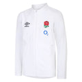 Brilliant White - Front - England Rugby Childrens-Kids 22-23 Anthem Umbro Jacket