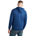 Navy-White-Merlot - Back - England Rugby Mens Umbro Classic Full Zip Hoodie