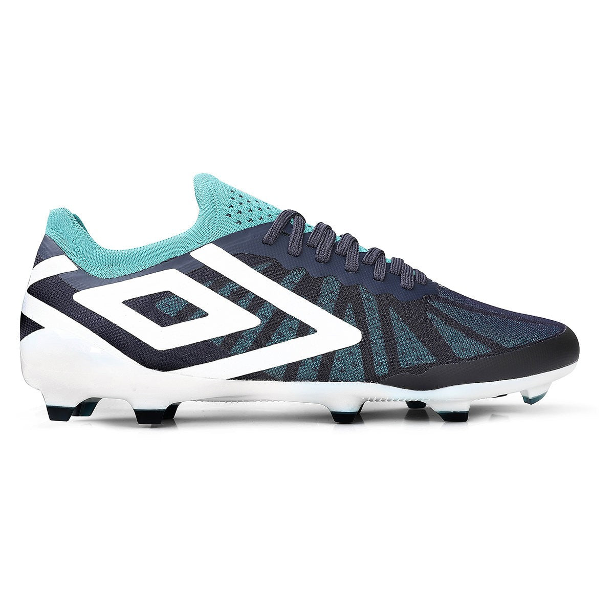 Navy Blazer-White-Latigo Bay - Back - Umbro Mens Velocita 6 Pro Firm Ground Football Boots