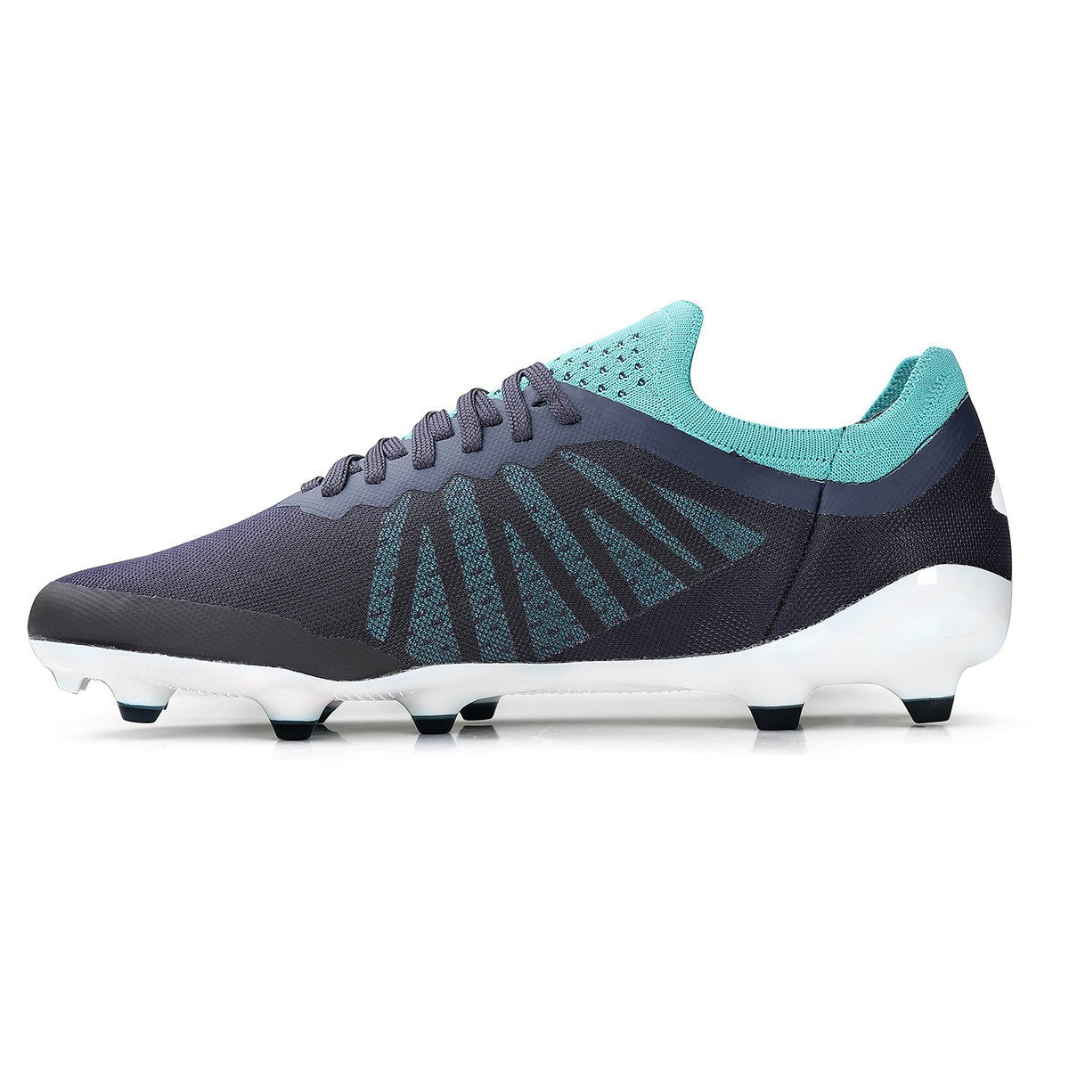Navy Blazer-White-Latigo Bay - Side - Umbro Mens Velocita 6 Pro Firm Ground Football Boots