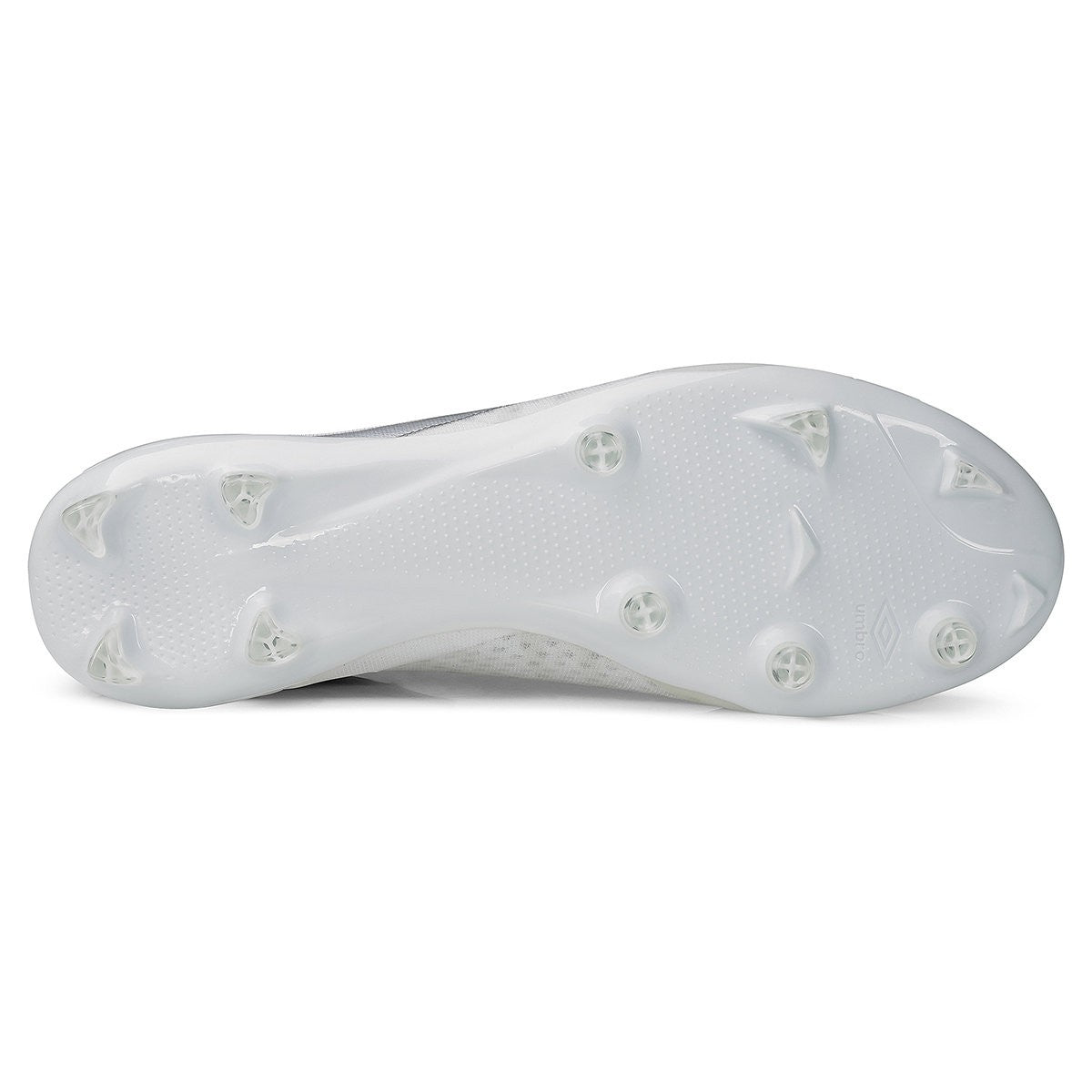 White-Metallic Chrome - Back - Umbro Mens Velocita 6 Pro Firm Ground Football Boots