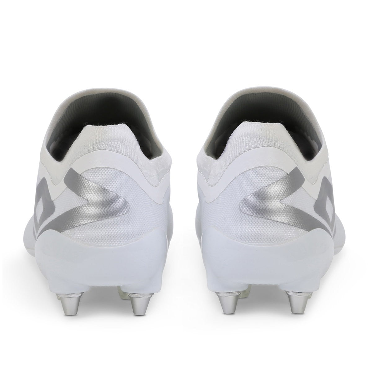 White-Metallic Chrome - Back - Umbro Mens Velocita 6 Pro Football Boots