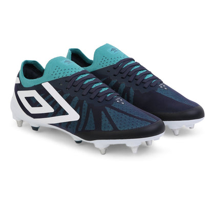 Navy Blazer-White-Latigo Bay - Front - Umbro Mens Velocita 6 Pro Football Boots