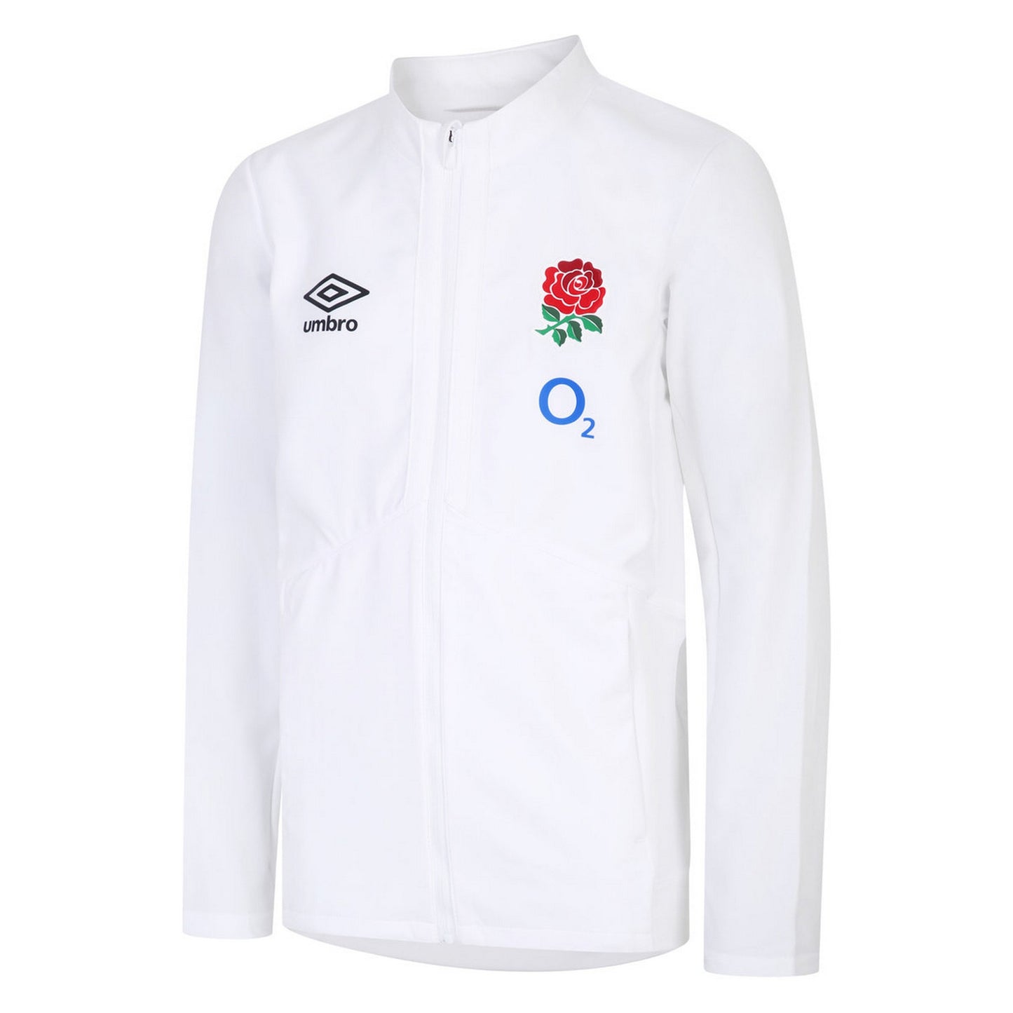 Brilliant White - Front - England Rugby Mens 22-23 Anthem Umbro Jacket