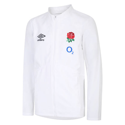 Brilliant White - Front - England Rugby Mens 22-23 Anthem Umbro Jacket