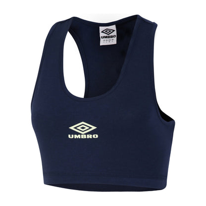 Indigo Mood-Seafoam - Front - Umbro Womens-Ladies Diamond Sports Bra