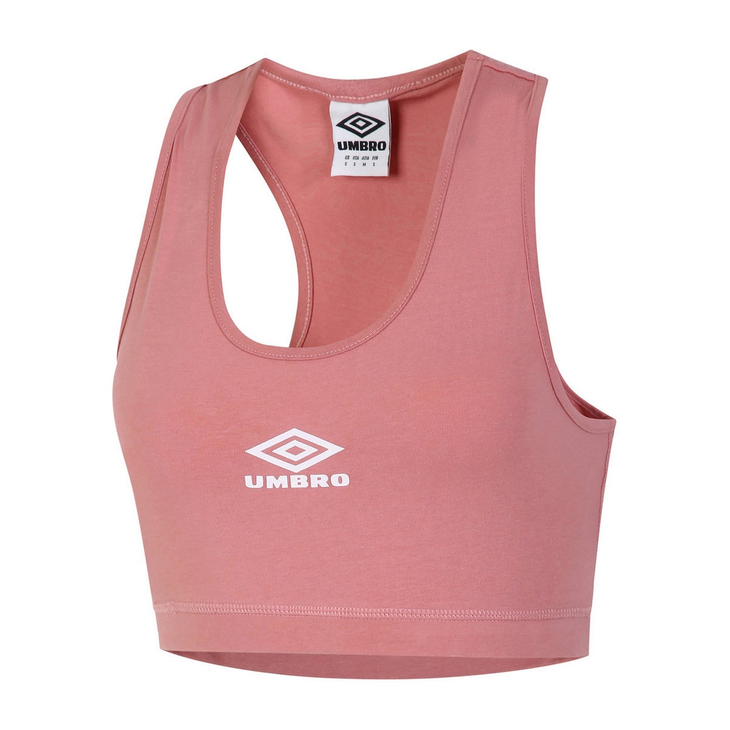 Rosette-White - Front - Umbro Womens-Ladies Diamond Sports Bra