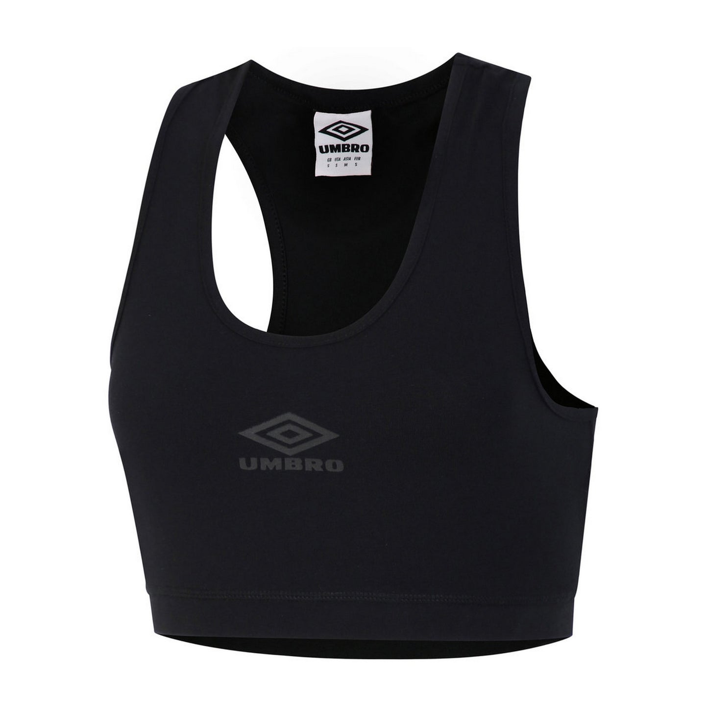 Black - Front - Umbro Womens-Ladies Diamond Sports Bra