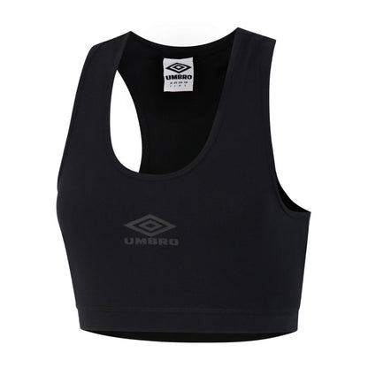 Black - Front - Umbro Womens-Ladies Diamond Sports Bra