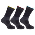 Black - Front - Storm Ridge Mens Hearwearing Work Socks (3 Pairs)