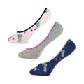 Flamingo-Koala - Side - Foxbury Womens-Ladies Flamingo & Koala Liner Socks (6 Pairs)