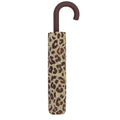 Leopard - Back - X-Brella Leopard Print Compact Stick Umbrella