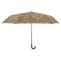 Leopard - Side - X-Brella Leopard Print Compact Stick Umbrella