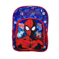 Navy-Red - Back - Spider-Man Childrens-Kids Deluxe Backpack